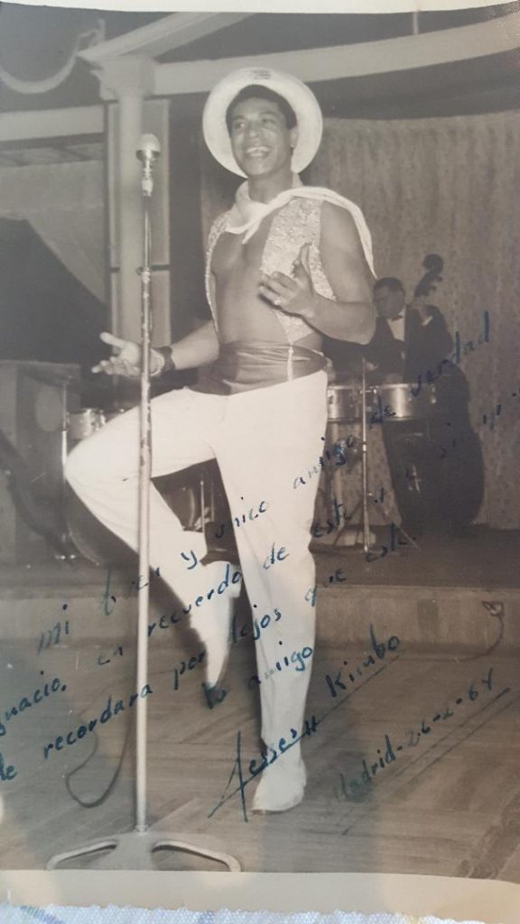 Artista en stage vintage